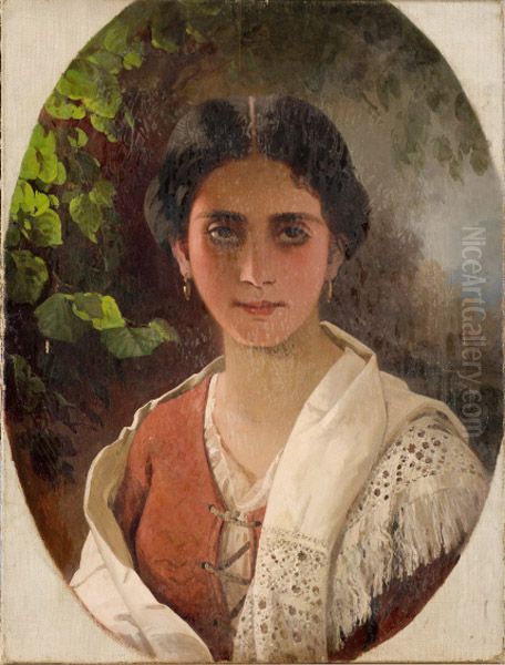 ,,Daami portree ovaalis