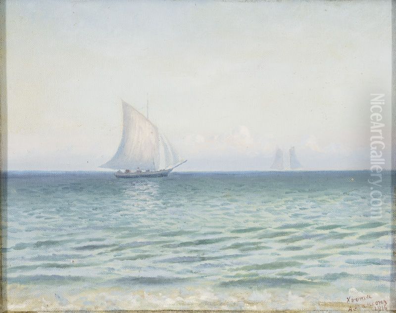 ,,Maastik purjekaga (Hosta)