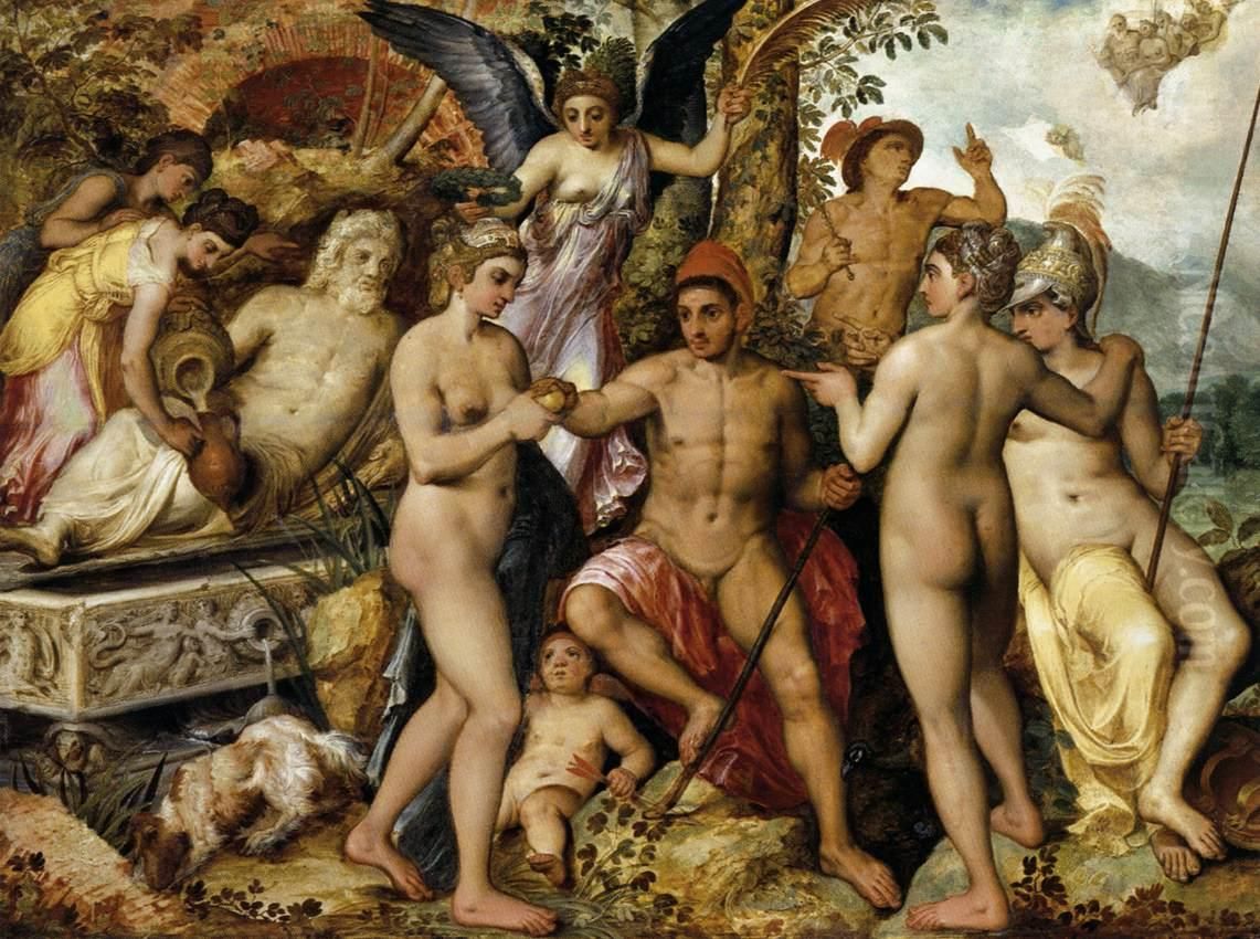 Judgement of Paris Oil Painting by Frans Floris I