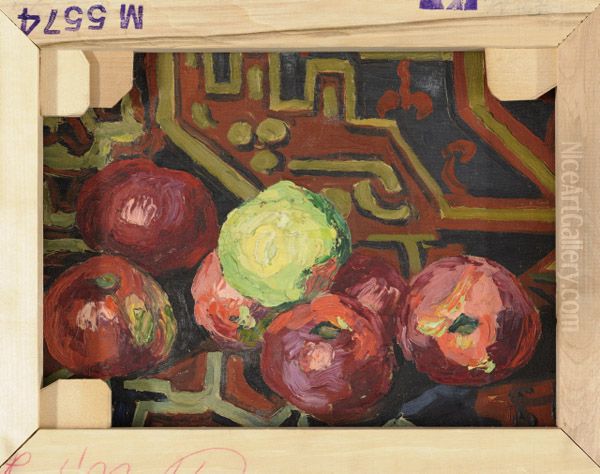 ,,Natuurmort (Kooritud kartulid kirjul vaibal)