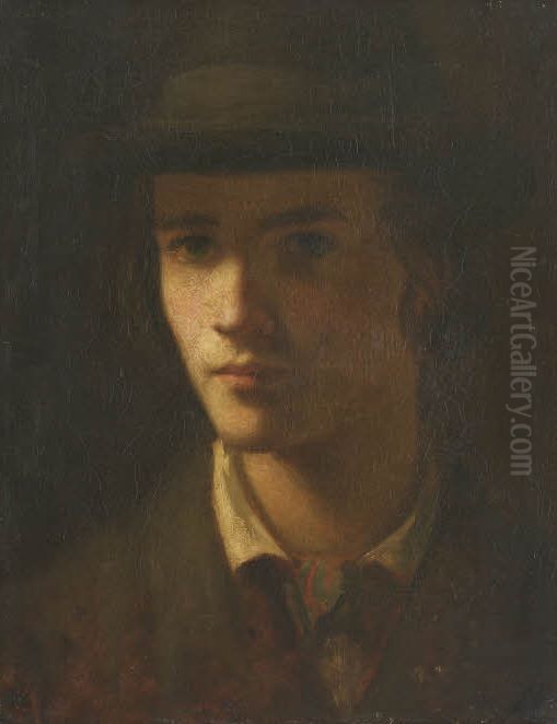 Self-portrait Oil Painting by Heinrich Faust