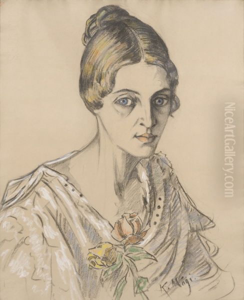 ,,Naise portree. Linda Bachmann