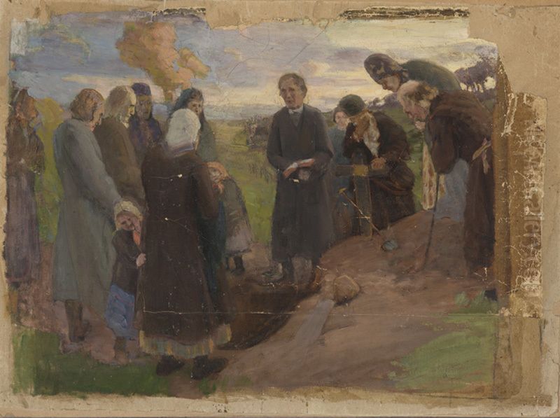 ,,Matusetalitus haual. Kompositsiooni kavand