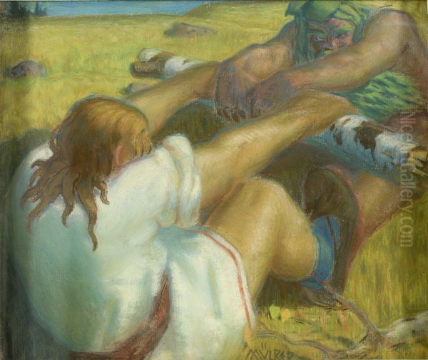 ,,Kalevipoeg ja Sorts vagikaigast vedamas