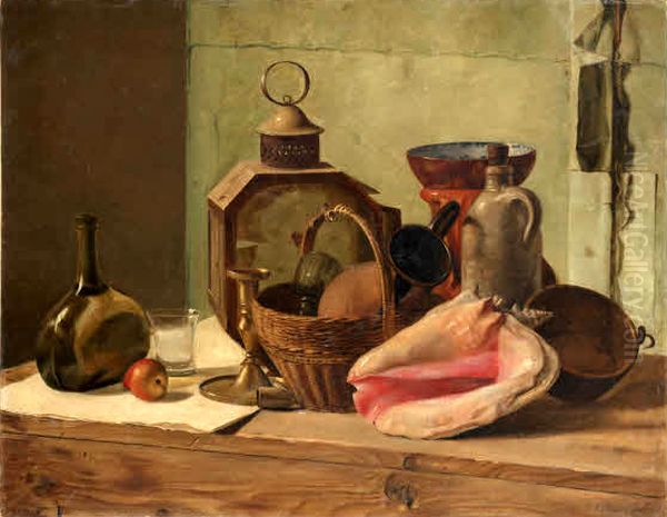 Still Life Oil Painting by Ferdinand Tellgmann