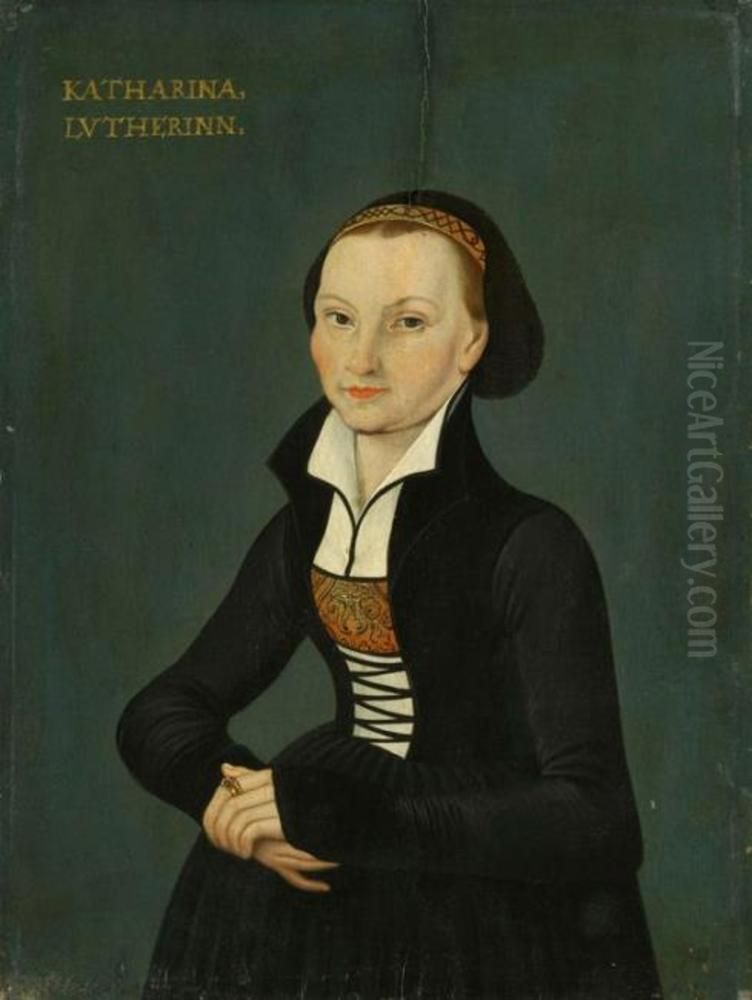 Portrait of Katharina von Bora Oil Painting by Lucas The Younger Cranach