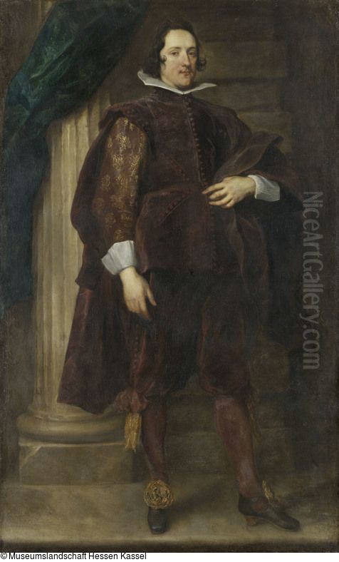 Portrait of an unknown man Oil Painting by Sir Anthony Van Dyck