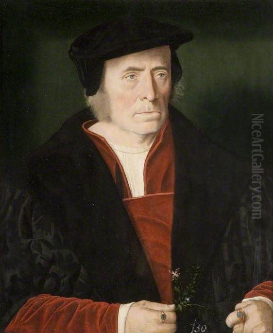 Portrait of a Man Oil Painting by Christoph Amberger