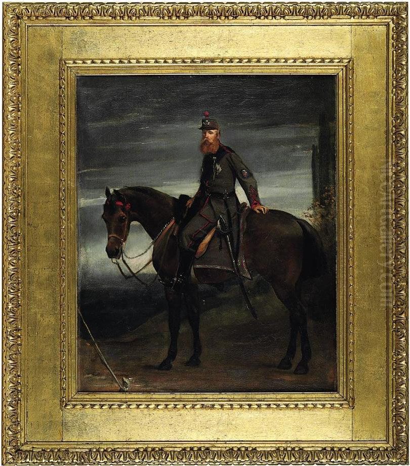 Portrait Of John Poyntz, 5th Earl Spencer (1835-1910) Oil Painting by John Charlton