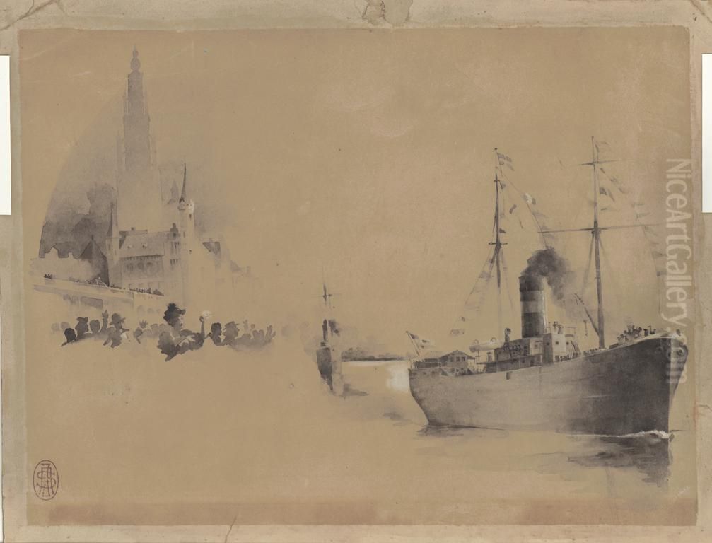 Redezicht by Antwerpen Oil Painting by Print Room of the University of Antwerp