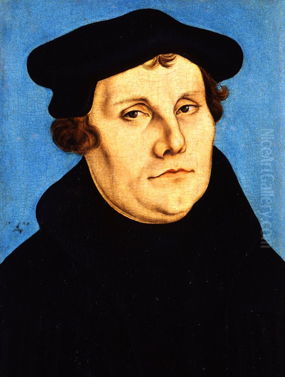 Martin Luther Oil Painting by Lucas Cranach the Elder