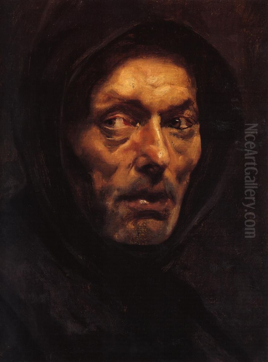 Capuchin monk Oil Painting by Nikolaos Gyzis