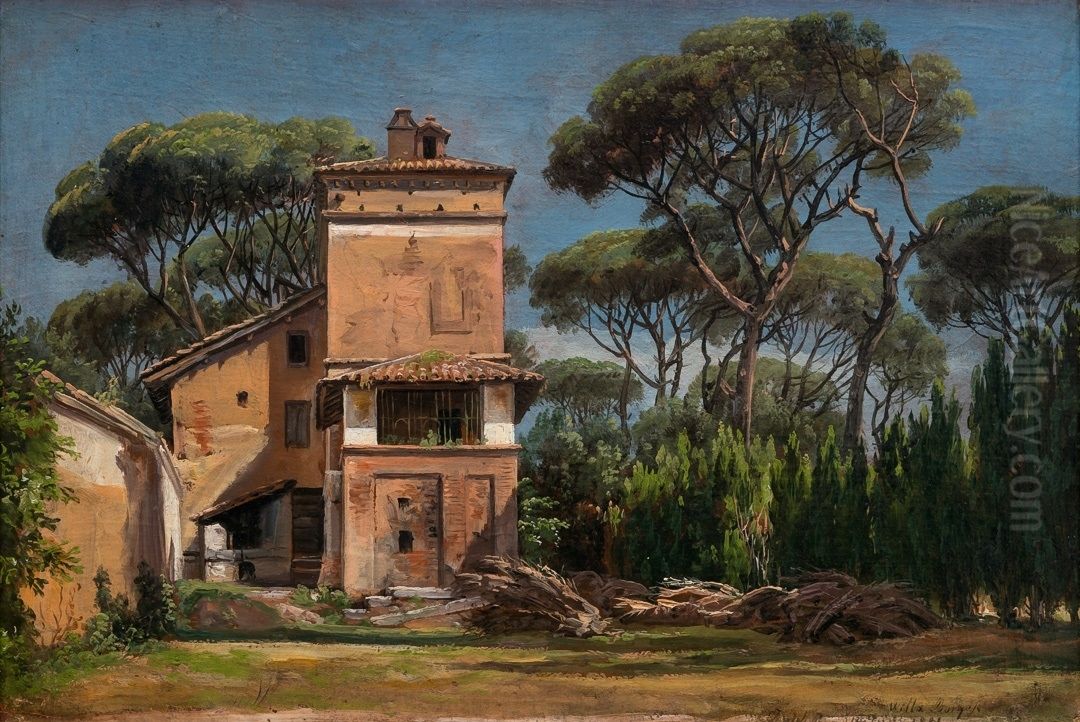 Villa Borghese Oil Painting by Johan Wilhelm Ludwig Dahl
