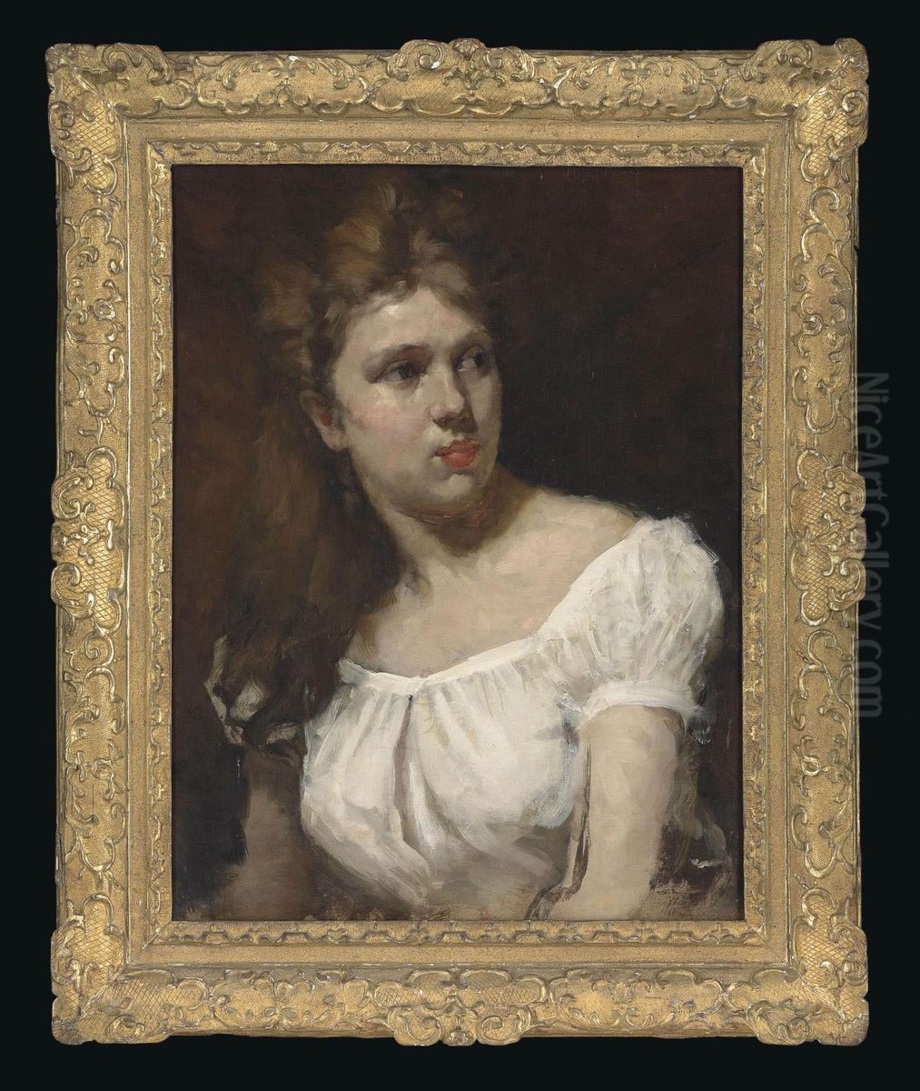 La Belle Munichoise Oil Painting by William Merritt Chase