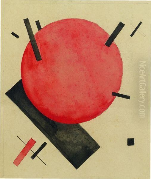 Composition Oil Painting by Ilya Grigorevich Chashnik