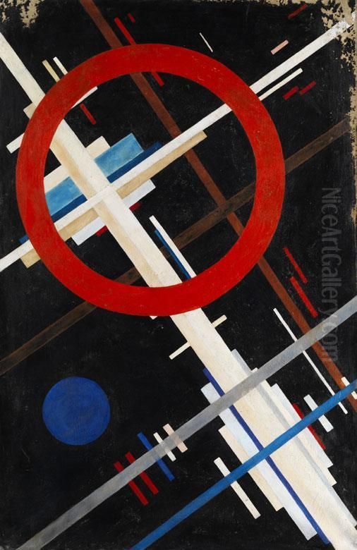 Suprematische Komposition Oil Painting by Ilya Grigorevich Chashnik