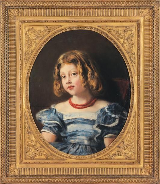 Portrait D'anne Marcotte De Quivieres Oil Painting by Theodore Chasseriau