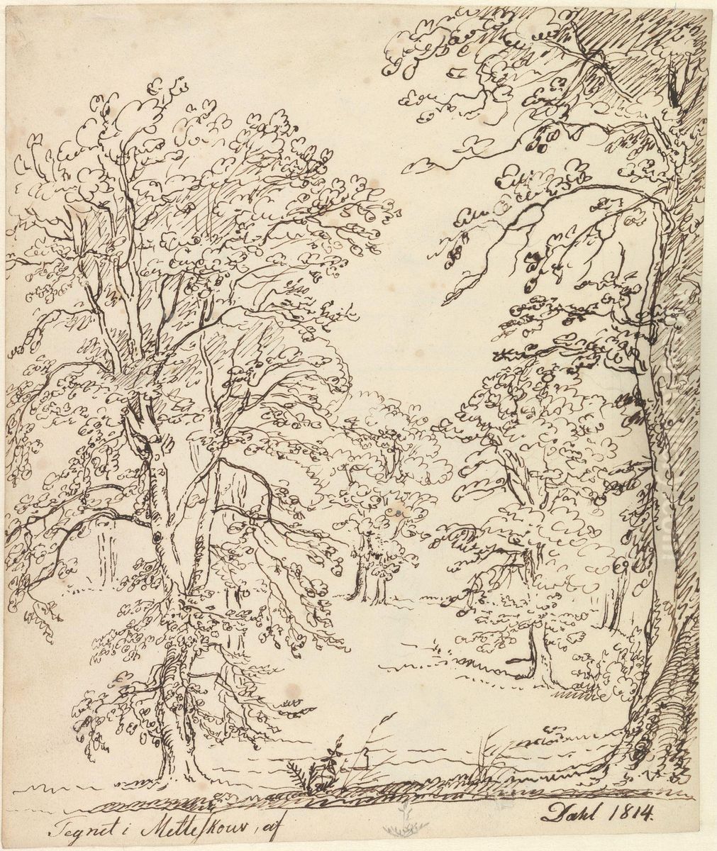 Fra Metteskov Oil Painting by Johan Wilhelm Ludwig Dahl