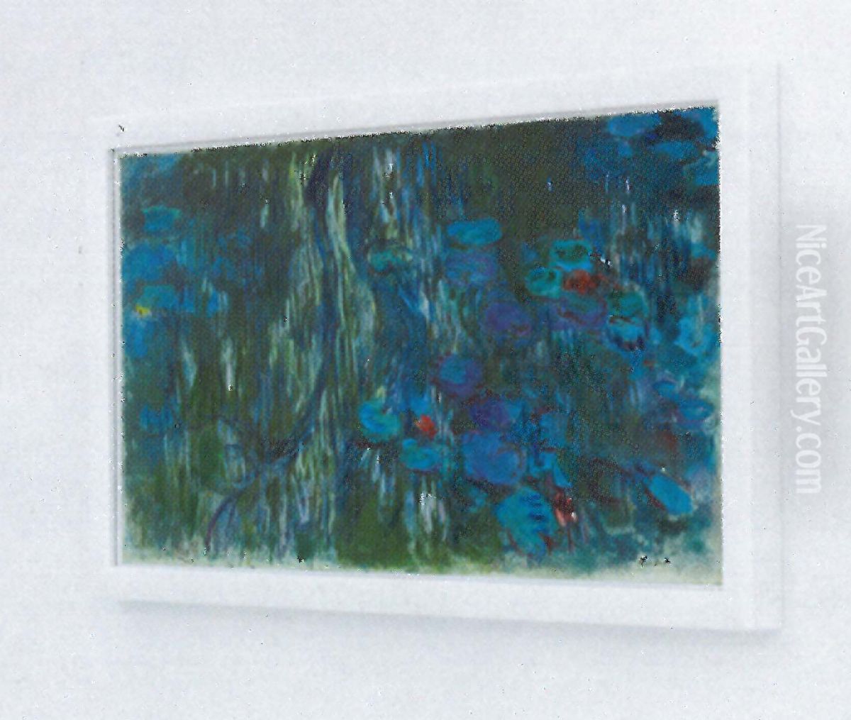 Water Lilies, Reflections of Weeping Willows Oil Painting by Claude Oscar Monet