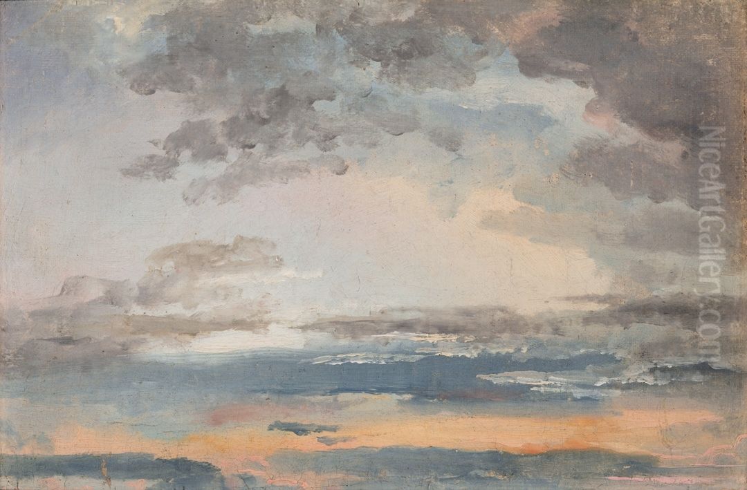 Cloud Study Oil Painting by Johan Wilhelm Ludwig Dahl