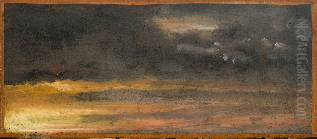 Cloud Study Oil Painting by Johan Wilhelm Ludwig Dahl