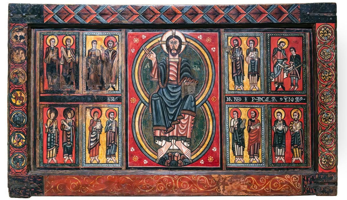 Altar frontal from Ix Oil Painting by unknown