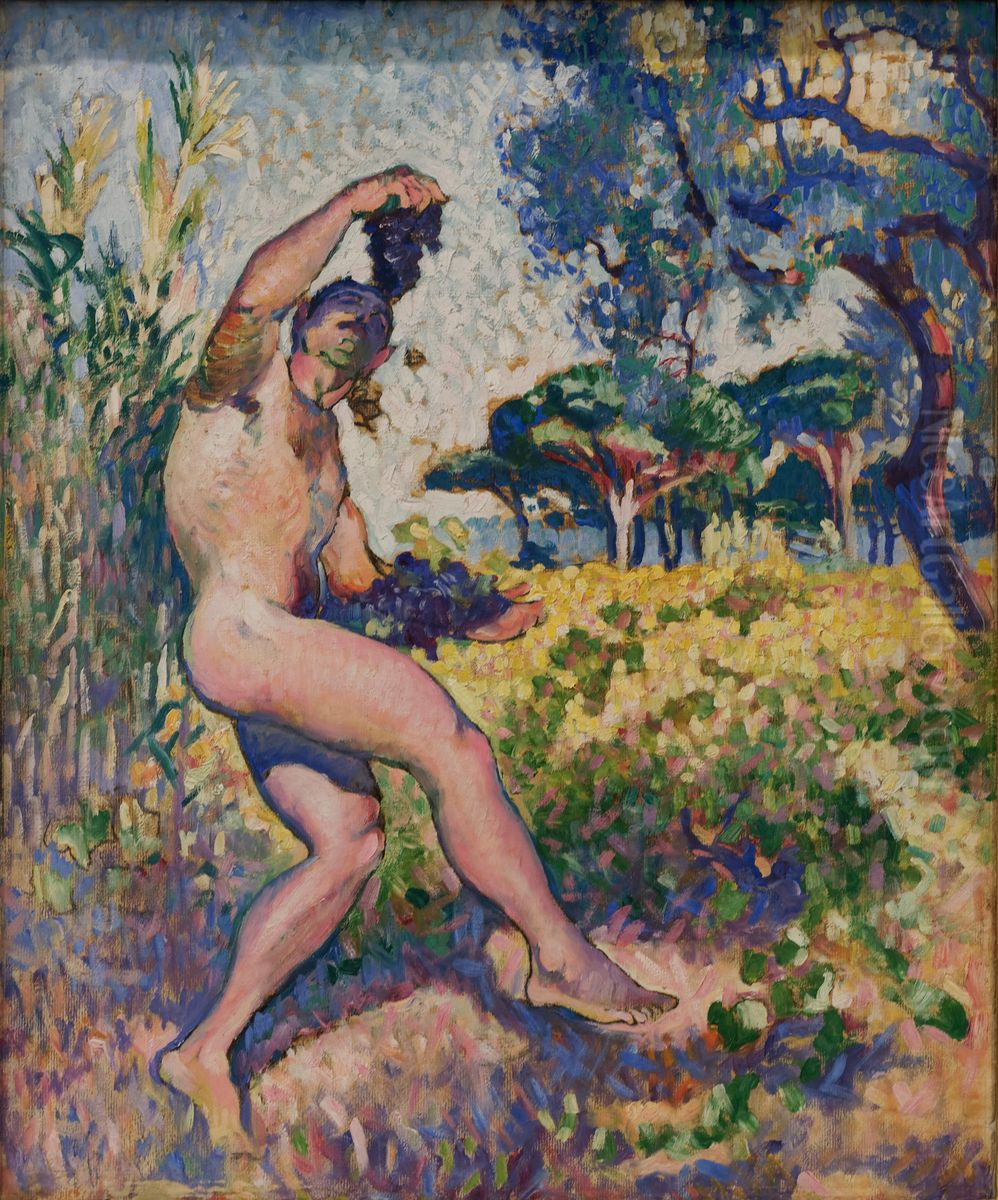 Etude pour Le Faune Oil Painting by Henri-Edmond Cross