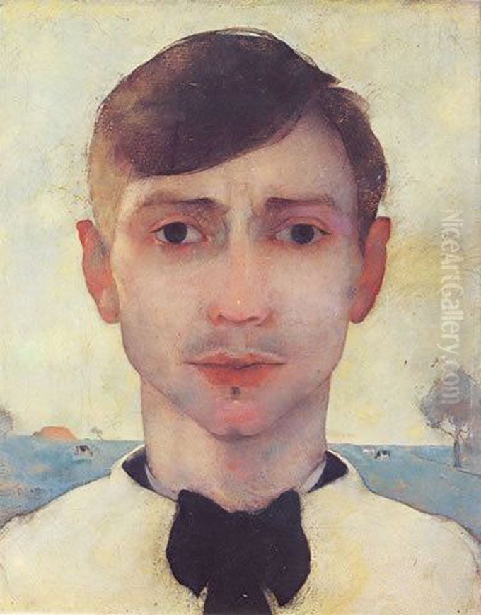 Zelfportret Oil Painting by Jan Mankes