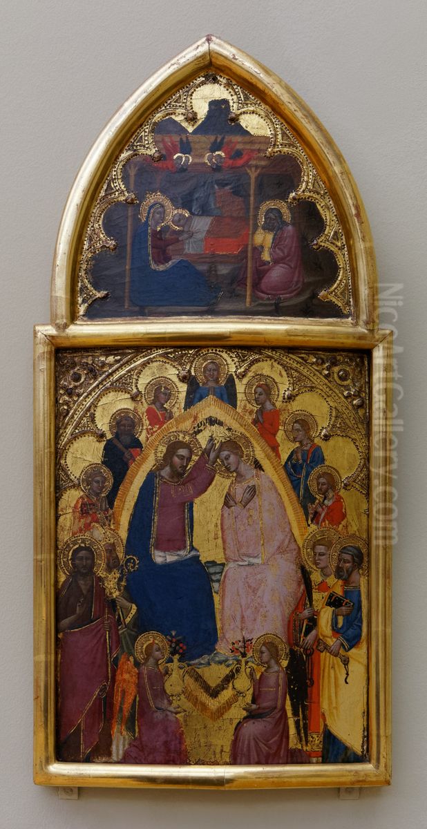 coronation of the Virgin Oil Painting by Jacopo di Cione