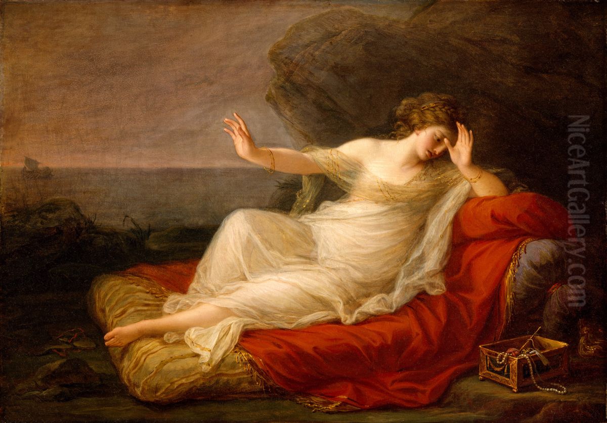 Ariadne Abandoned by Theseus Oil Painting by Angelica Kauffmann