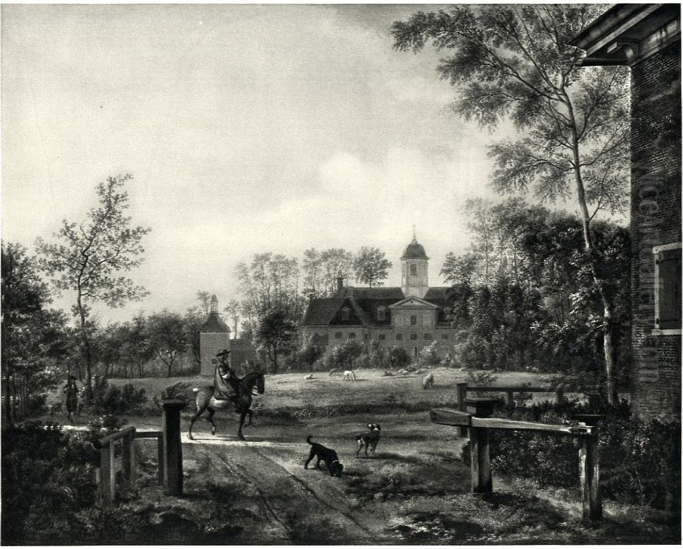 Gezicht op de achterzijde van de buitenplaats Goudestein aan de Vecht Oil Painting by Jan Van Der Heyden