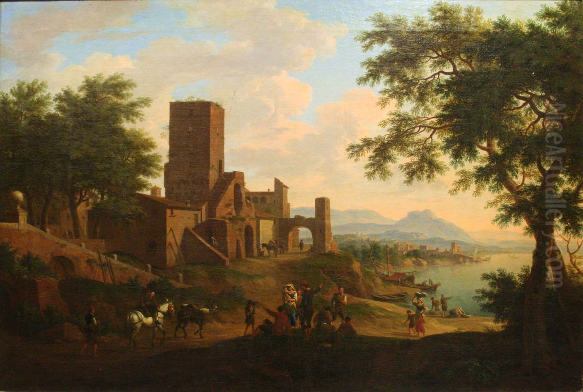 Paysage cotier Oil Painting by Jacob De Heusch