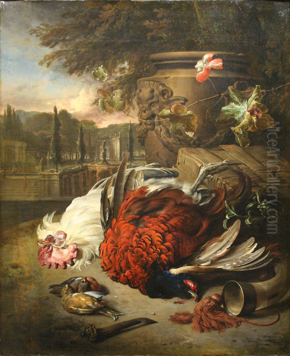 Gibier et armes de chasse Oil Painting by Jan Weenix