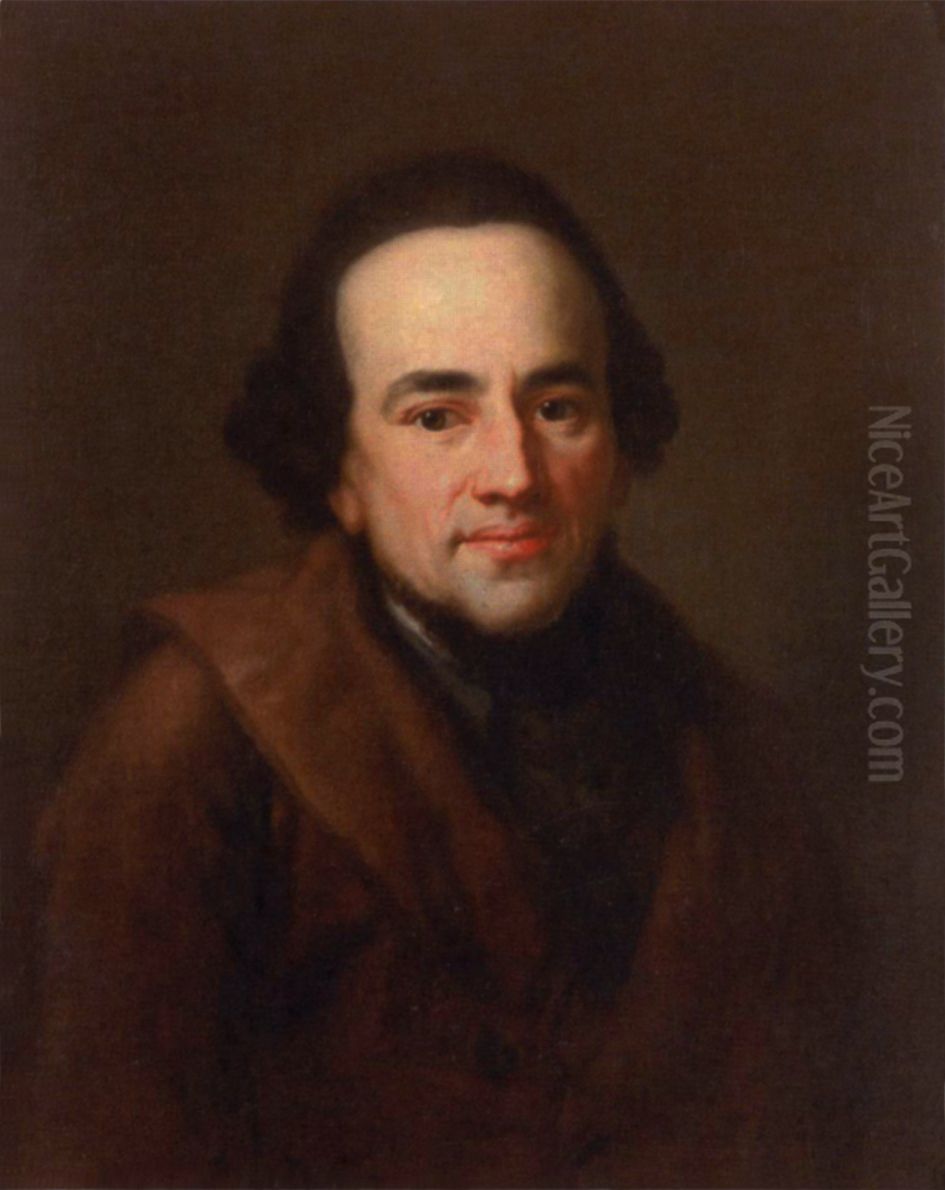 Portrait of Moses Mendelssohn Oil Painting by Anton Graff