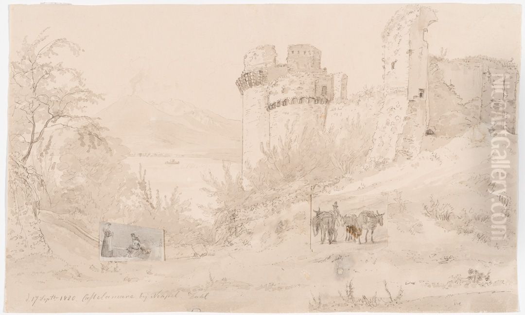 Castellamare II Oil Painting by Johan Wilhelm Ludwig Dahl