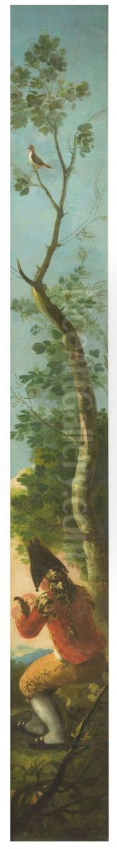 El muchacho del pajaro Oil Painting by Francisco Goya Fuendetodos