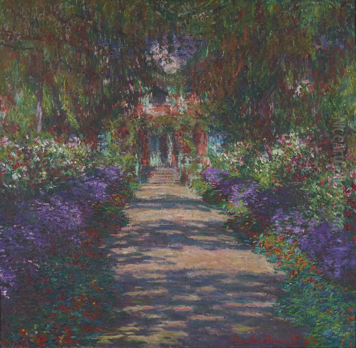 Gartenweg Oil Painting by Claude Oscar Monet