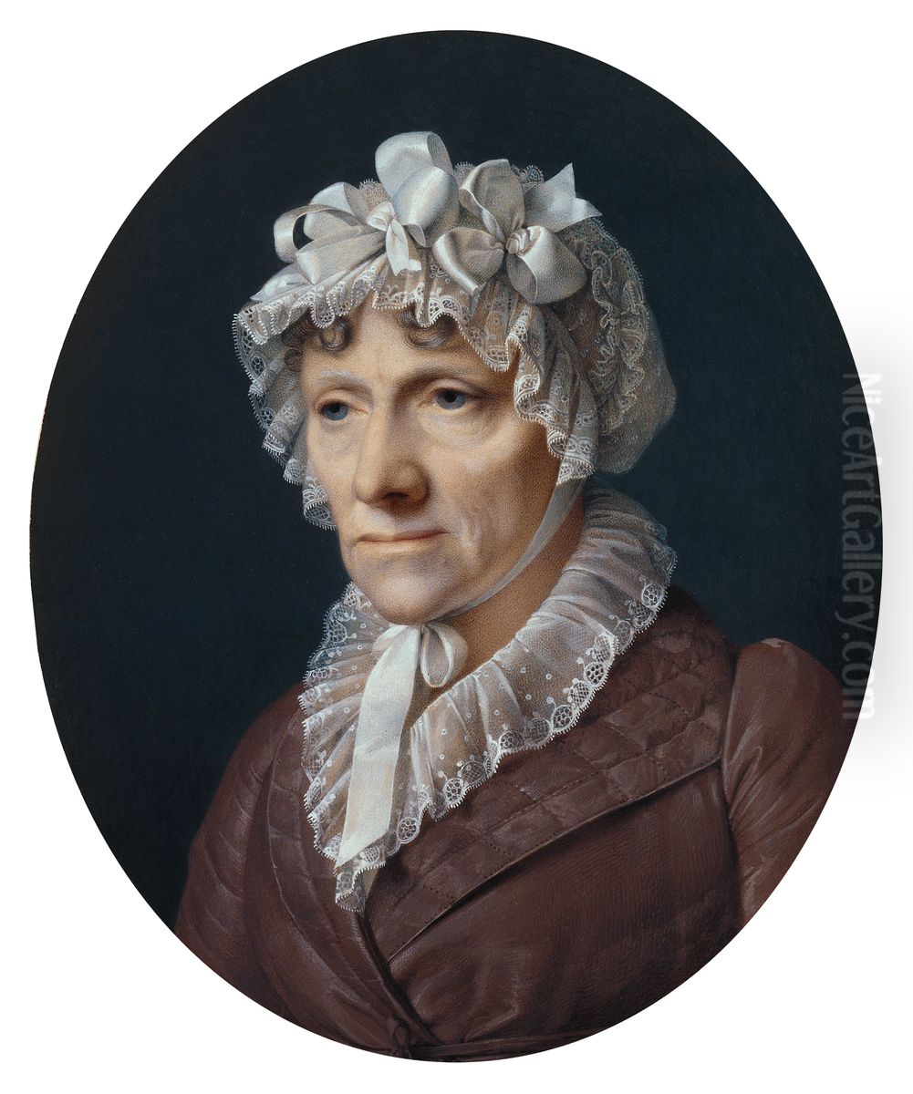 Anna Katherina Magdalena Krafft, geb. Donne Oil Painting by Johann Peter Krafft