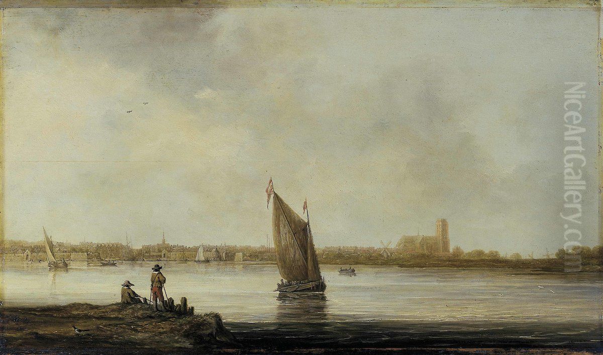 View of Dordrecht Oil Painting by Aelbert Cuyp