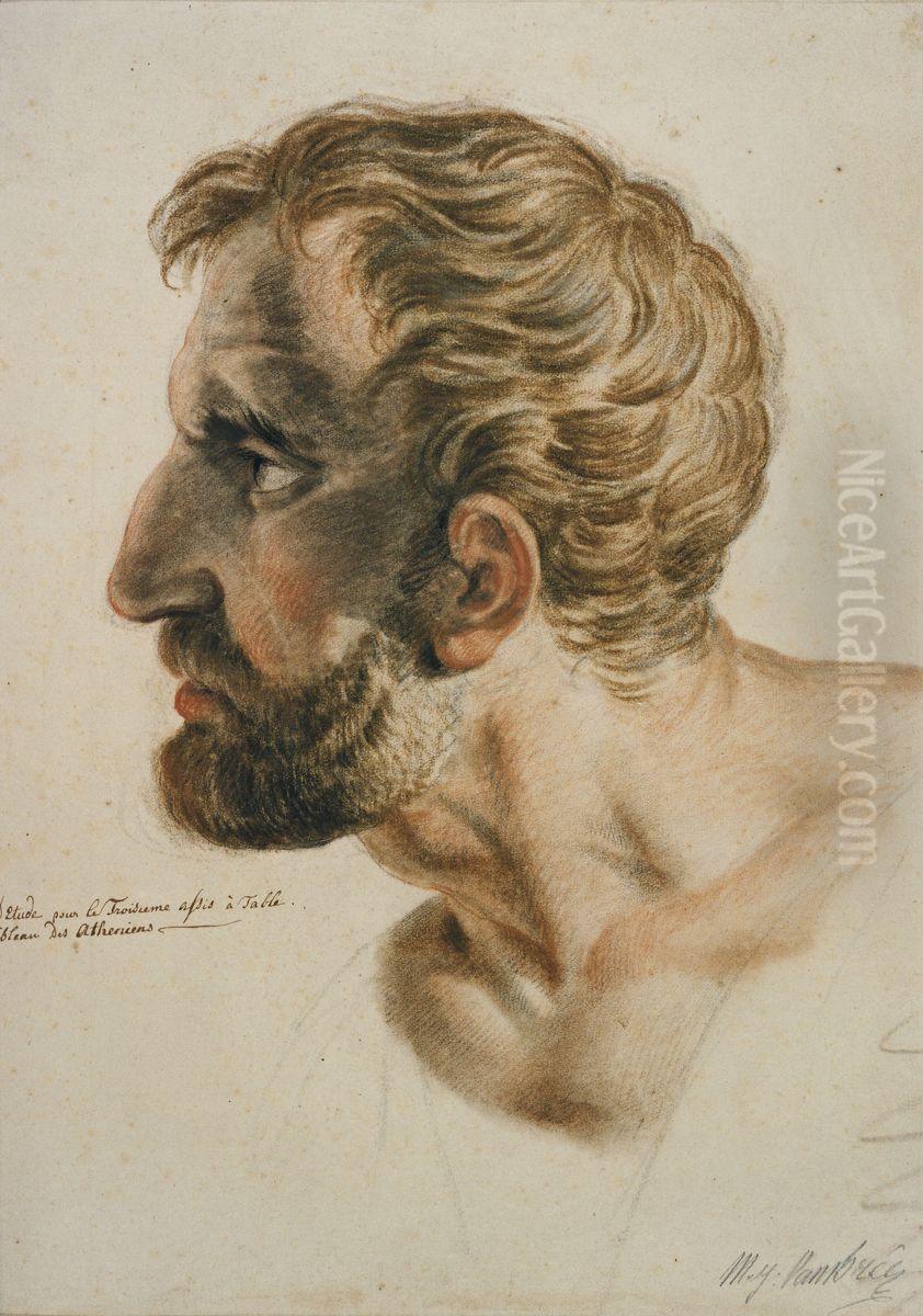 Study of head for painting depicting 