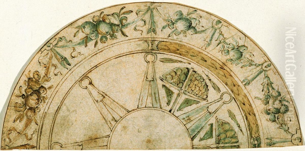 Entwurf fur den Boden von einer Tazza (Tasse) Oil Painting by unknown