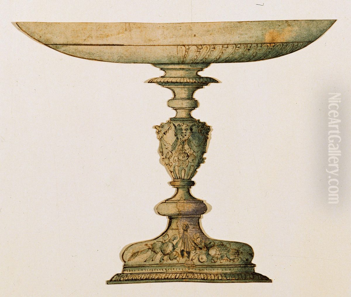 Entwurf fur eine Tassa (Tasse) (Seitenansicht) Oil Painting by unknown