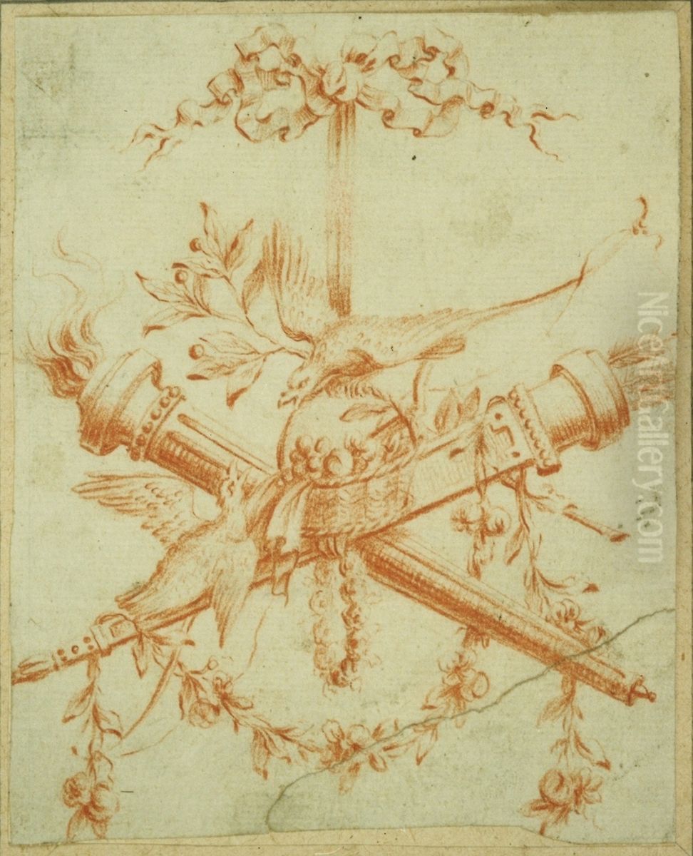 Ebauche d'un panneau decoratif Oil Painting by unknown