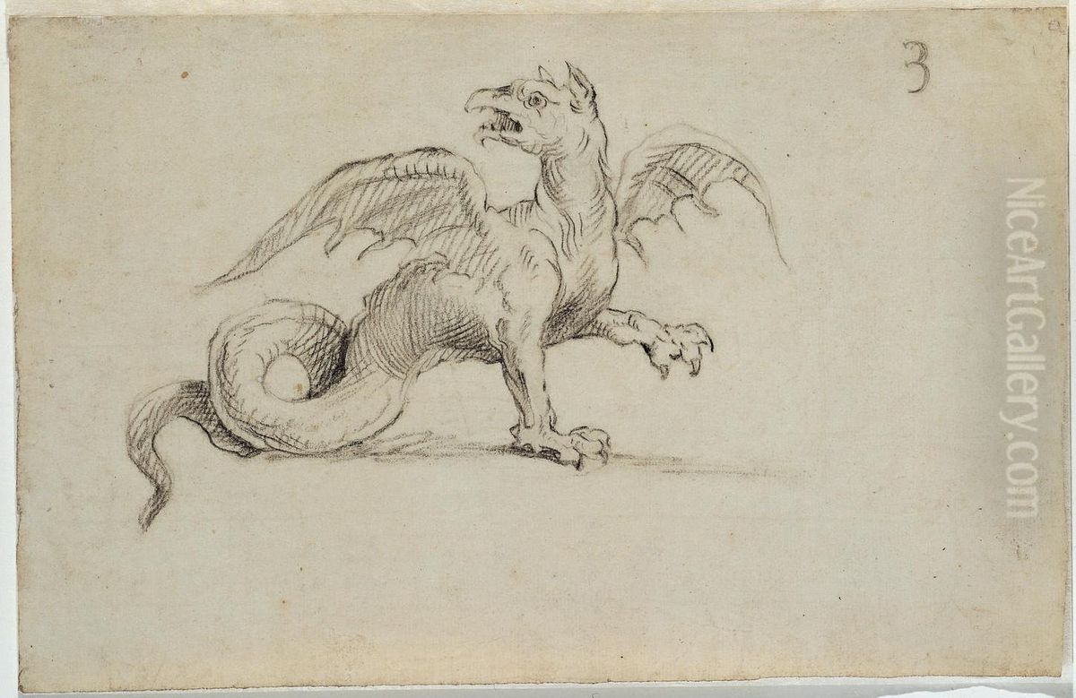 Drachen Oil Painting by unknown