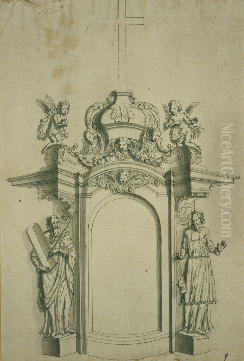 Entwurf fur einen Tabernakel Oil Painting by unknown