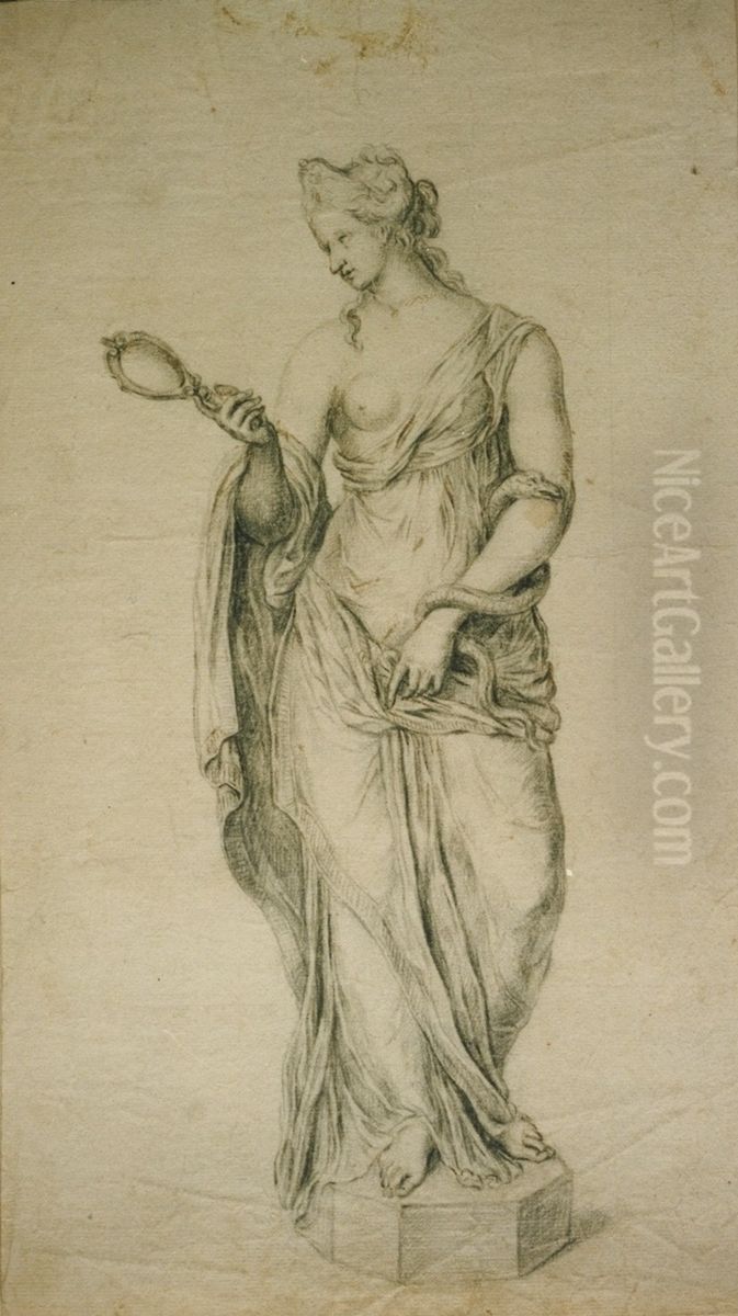 Zeichnung nach einer Statue der Vorsicht Oil Painting by unknown