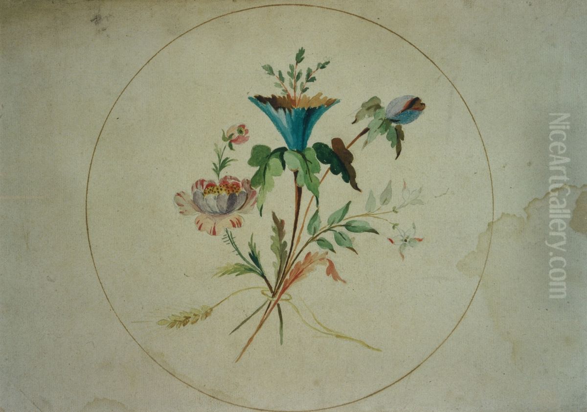 Medaillon decoratif Oil Painting by unknown