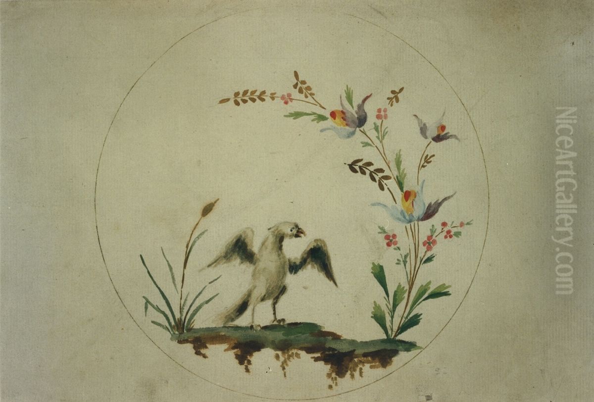 Medaillon decoratif Oil Painting by unknown