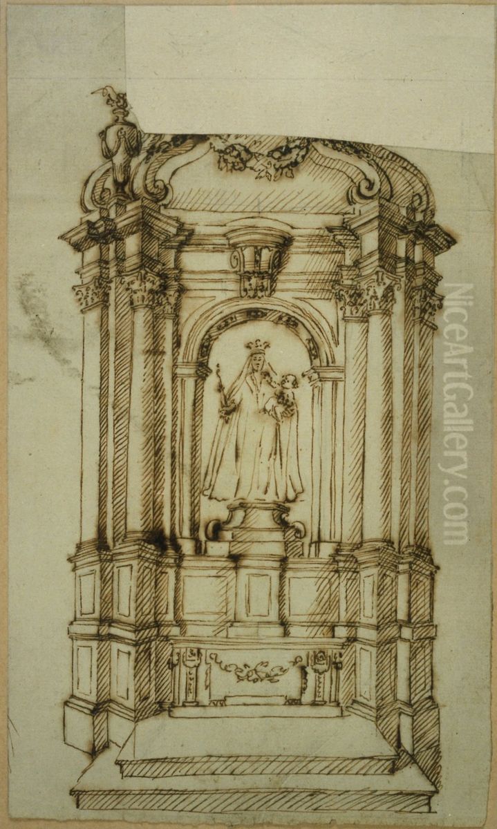 Skizze eines Liebfrauenaltars Oil Painting by Jan Frans van Geel