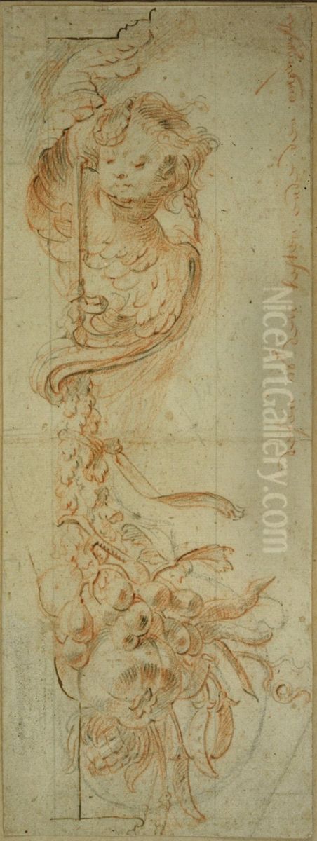 Ebauche d'un motif decoratif Oil Painting by unknown